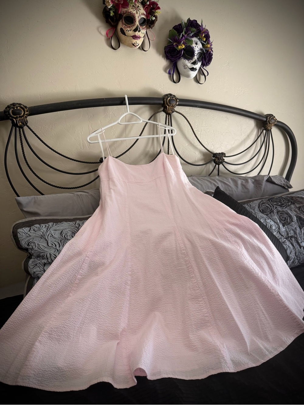 American Living Light Pink Spaghetti Strap Midi Dress